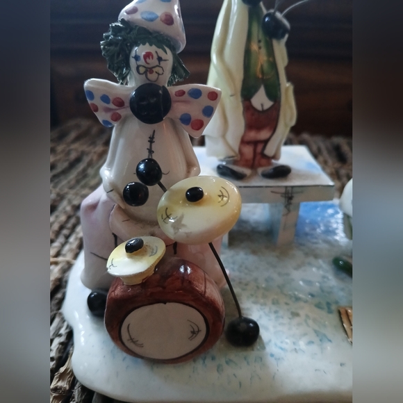Zampiva Italy Clown Band Balloons 🎈 Ceramic Figurine - Picture 3 of 12